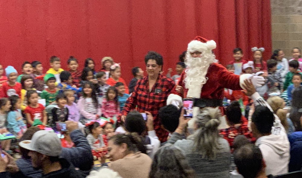 Santa Attends Mariposa Academy Christmas Program 