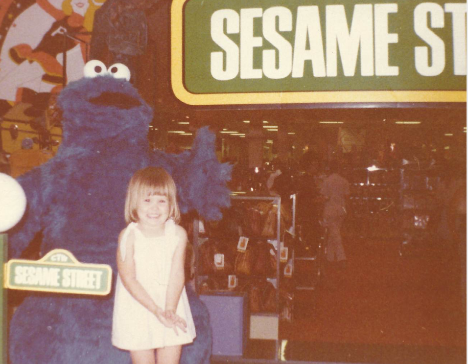 girl with Cookie Monster