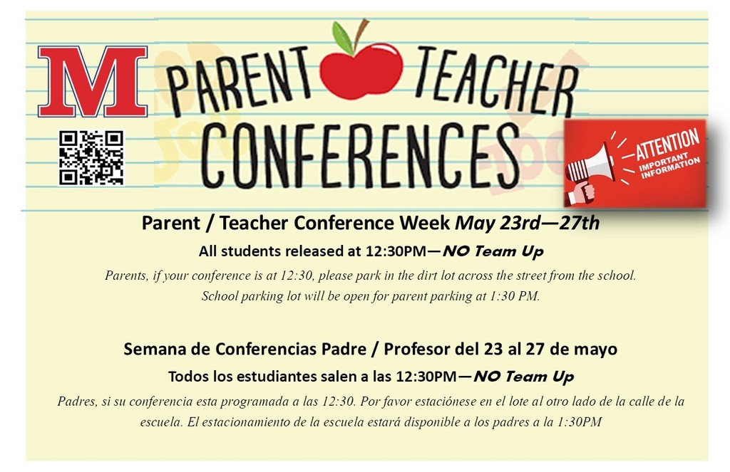 Parent/Teacher Conferences Important Information
