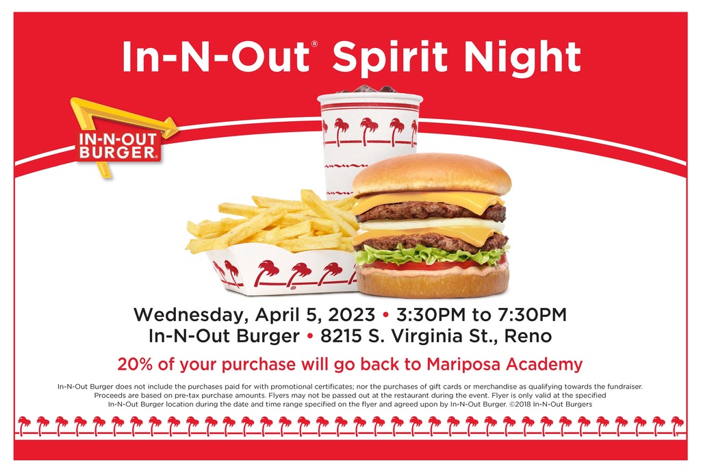Save the Date! In-N-Out Fundraiser